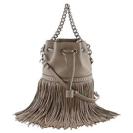 Autre Marque Bolsa 2way de couro J&M Davidson Fringe Carnival Studs Marrom Outro