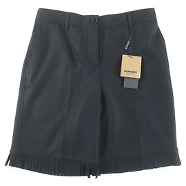 Burberry Virgin Wool Shorts Black
