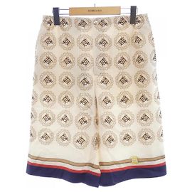 Shorts de seda Gucci Bege