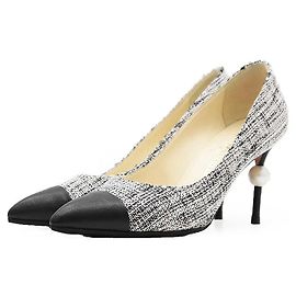 Scarpins de salto alto em tweed Chanel Multicor Outro