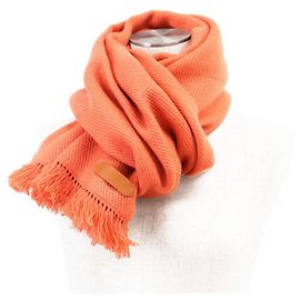 Hermès Hermes Grand Chevron Kaschmir Schal Andere Orange