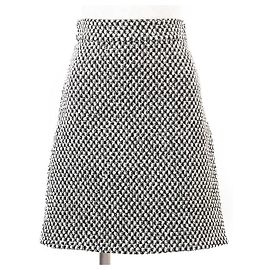 Gonna in tweed misto cotone a quadretti Gucci Nero Crudo