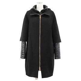 Autre Marque Casaco de lã e penugem Herno Preto Azul marinho