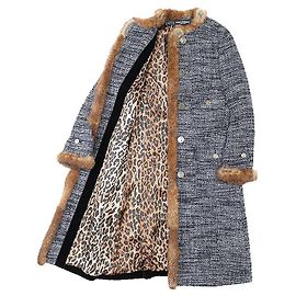 Dolce & Gabbana Dolce&Gabbana alpaca wool long coat Blue Navy blue
