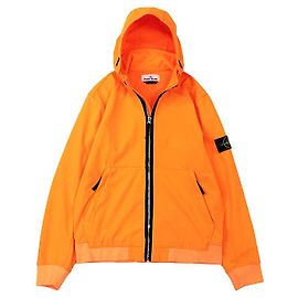 Giacca con cappuccio Stone Island Lightsoftshell-R Arancione