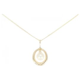 Autre Marque Colar de Pérolas Akoya K14YG/585YG Dourado