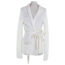 Autre Marque Cárdigan de algodón Lardini Blanco