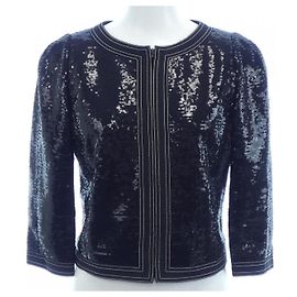 Chanel Collarless Jacket Black