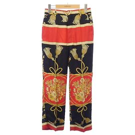 Pantalones de seda Gucci Negro Roja Amarillo