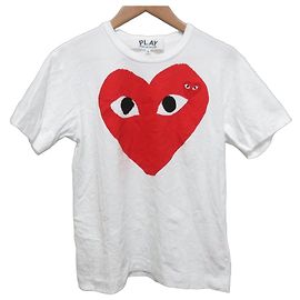 Camiseta PLAY COMME des GARCONS con estampado de corazón Blanco