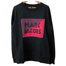 Sudadera de algodón con estampado de logotipo MARC JACOBS Negro Otro