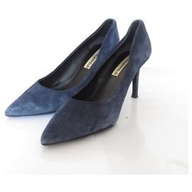 Autre Marque Escarpins à bout pointu en daim Karl Lagerfeld Bleu Bleu Marine