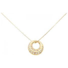 Autre Marque Collier en diamant Au750 Doré