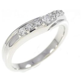 Autre Marque Pt950 Diamond Ring Silvery