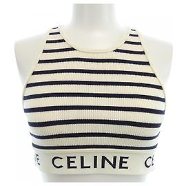 Céline Celine Athlete Bra Top Black White