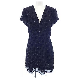 Céline Celine Kleid Schwarz Golden