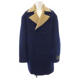 Gucci Peacoat Wool Coat Blue Navy blue