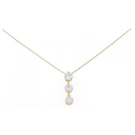 Autre Marque Au750 Diamant Halskette Golden