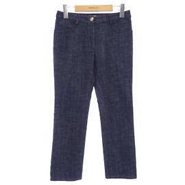 Chanel Denim Jeans Blue Navy blue