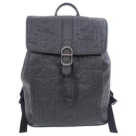 Christian Dior DIOR DAILY Gravity Leather Backpack Black