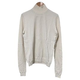 Jil Sander Waffle Knit Top White