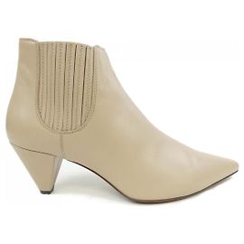 Botas de couro TOD'S Bege