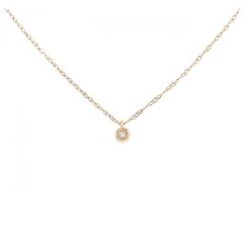 Autre Marque Collana in oro giallo K10 e diamanti D'oro