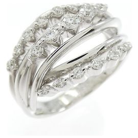 Autre Marque STAR JEWELRY Au750 Diamond Ring Silvery