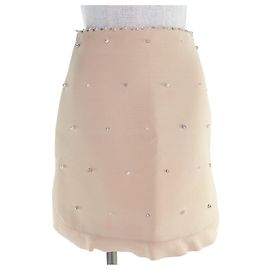 Miu Miu MINI-ROCK MIUMIU Wollrock Beige