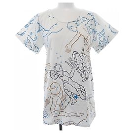Hermès Hermes CONSTELLATION Cotton TShirt Brown Blue Beige
