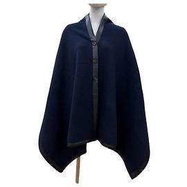 Hermès Sciarpa in lana e cashmere Hermes Blu navy
