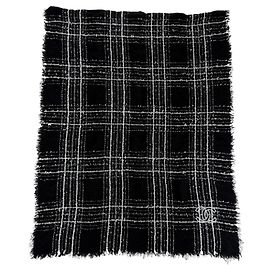 Stola/Sciarpa Chanel 23B in misto cashmere e seta Nero