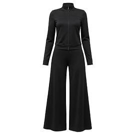 Max Mara Leisure Completo Due Pezzi Jersey Nero Nero