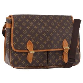 LOUIS VUITTON Bolsa de Ombro Monogram Gibeciere GM M42246 LV Auth ka5197 Monograma