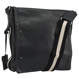 Borsa a Spalla BALLY in Pelle Nera Argento Auth 188106 Nero Argento