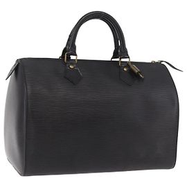 LOUIS VUITTON Sac à main Epi Speedy 30 Noir M43002 LV Auth 190403SAV Noir