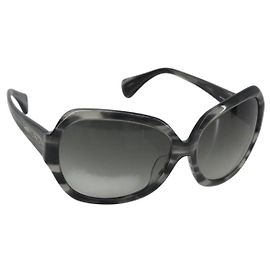 Óculos de sol Miu Miu de plástico Gray Auth 190516M Marrom