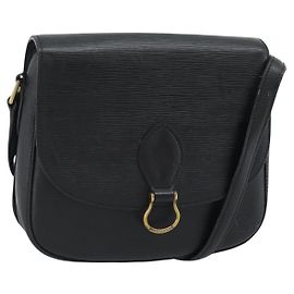 Borsa a Spalla LOUIS VUITTON Epi Saint Cloud GM Nera M52192 LV Auth 191506 Nero