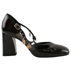 Escarpins Roger Vivier en cuir verni noir Taille 41 Noir