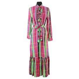 Autre Marque Vestido AML Paris de seda multicolor Multicolor