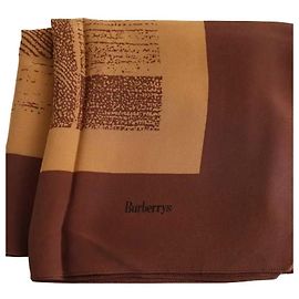 Carré Burberry in seta marrone Marrone