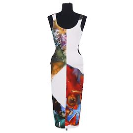 Robe blanche en viscose Thierry Mugler Blanc