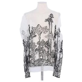 Chloé Seidenbluse weiß Weiß