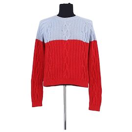 Maglione in cotone rosso Rochas Rosso