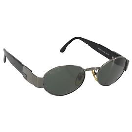 FENDI Sunglasses Plastic Black Auth BA13833 Black