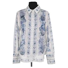 Camicetta in lino blu Zimmermann Blu
