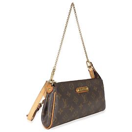 Clutch Eva em Canvas Monogram Louis Vuitton Marrom