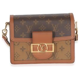 Louis Vuitton Mini Dauphine em canvas Monogram Reverse Marrom Preto