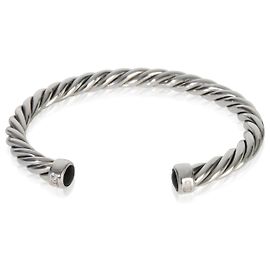 Bracciale rigido Cable in argento sterling e onice David Yurman Altro