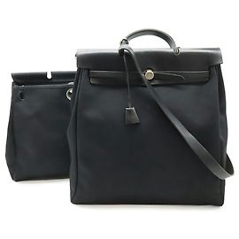 Hermès Hermes Herbag MM Handbag Shoulder Bag Black